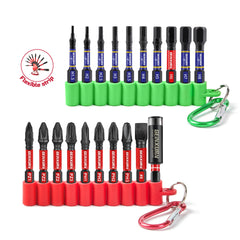 Mixed 2” Impact Screwdriver Bits Set – PH/HEX/PZ Magnetic S2 Steel with Soft Hanging Strips