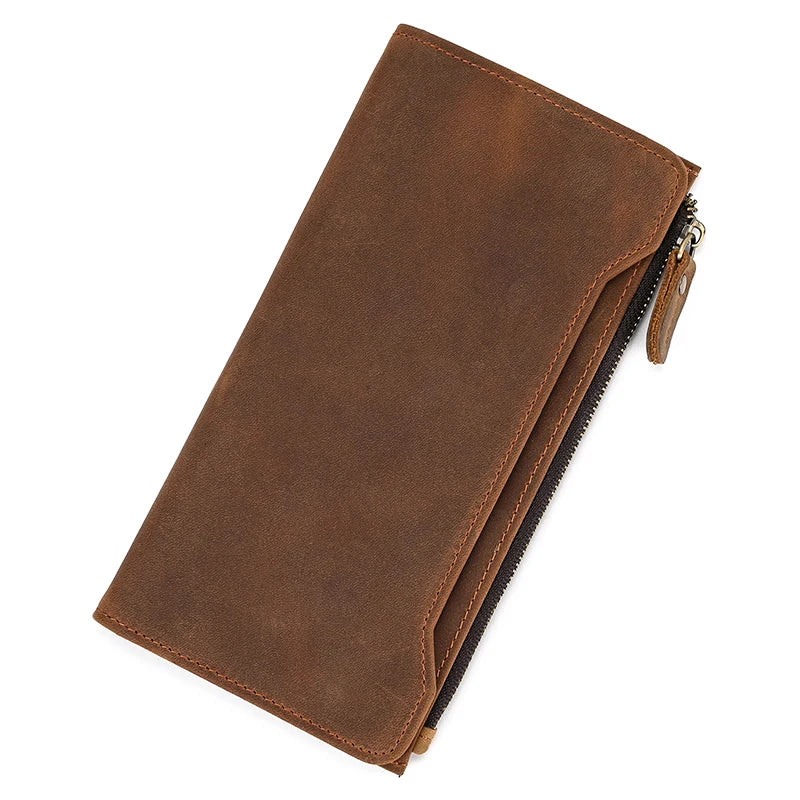 Genuine Leather Long Wallet