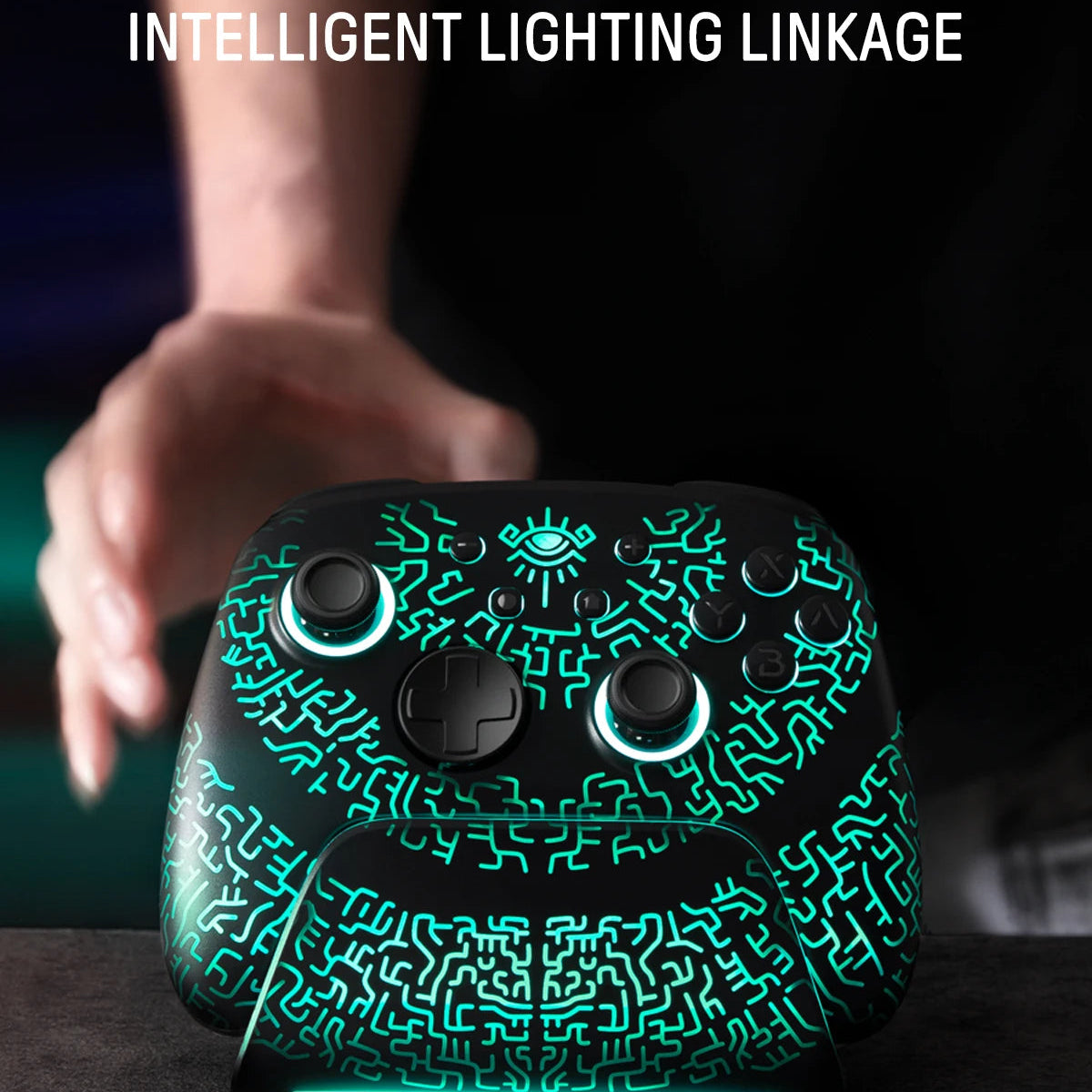 Wireless Pro Controller with Charging Dock Compatible With Switch, Switch 2 & OLED by Snagg A Game Controller