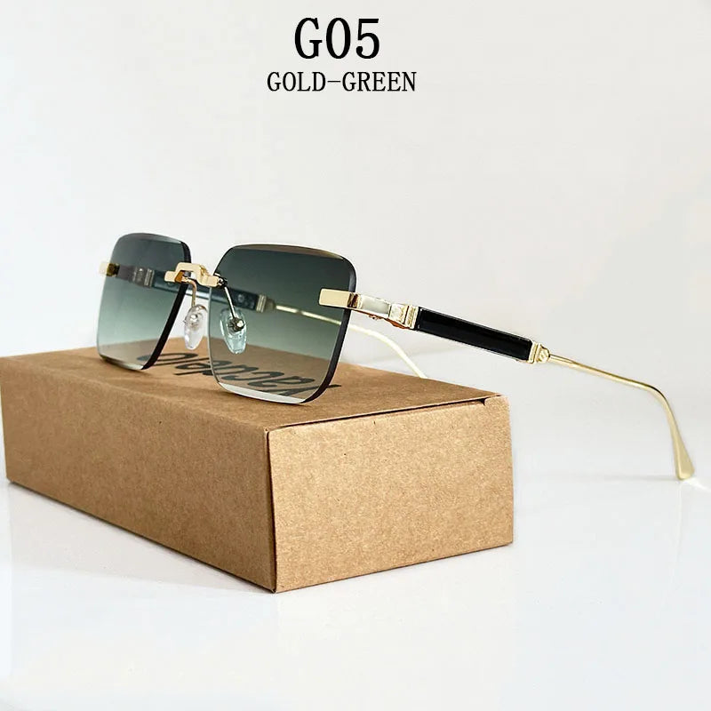 Rimless Square Sunglasses by Snagg A Shades
