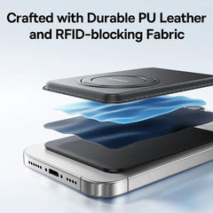 MagSafe Compatible Magnetic Wallet Stand Case by Snagg A MagSafe Wallet