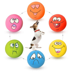 6PCS Latex Squeaky Dog Balls - SnaggIt
