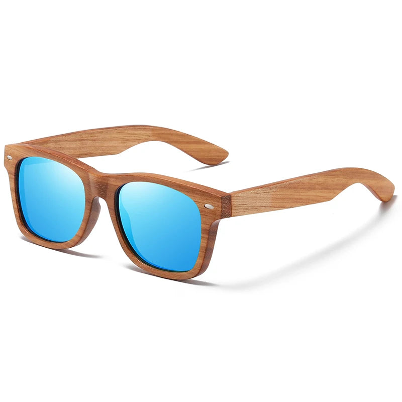 Natural Bamboo & Wooden Pilot Sunglasses