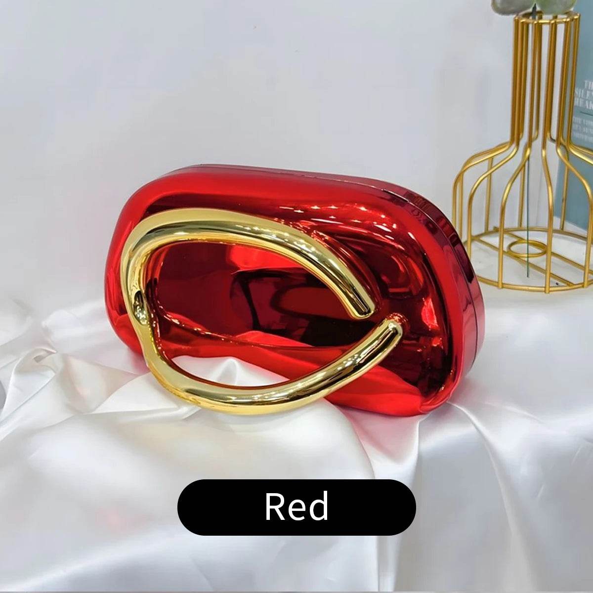 Acrylic Box-Shaped Evening Crossbody Bag - SnaggIt