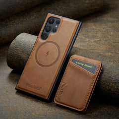 Leather MagSafe Case with Card Holder & Stand For Samsung Galaxy S25 / Series by Snagg A Phone Case