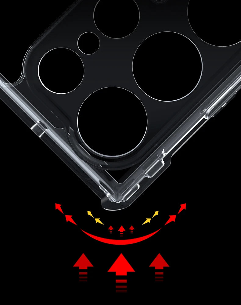 Airbag Shockproof Shell PC&TPU Back Clear - For Samsung Galaxy S22 Series - Phone Cases & Covers