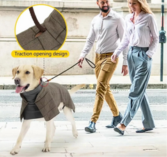 Warm Dog Coat – Classic Plaid Fleece Vest by Snagg A Jacket