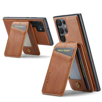 Leather MagSafe Case with Card Holder & Stand For Samsung Galaxy S25 / Series by Snagg A Phone Case