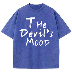 The Devils Mood Print Womans Streetwear T-Shirt