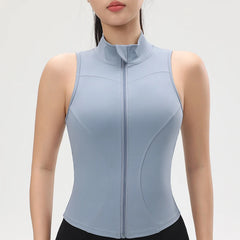 Women’s Shockproof Zipper Yoga Tank Top by Snagg A Tank Top