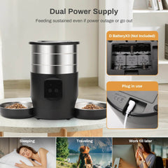 4.5L Automatic Cat Feeder with WiFi & Button Control - SnaggIt