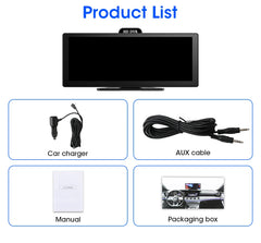 10"/11.26" 4K Dual Lens DVR with Wireless CarPlay by Snagg A Car DVR