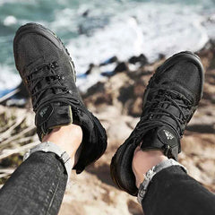 Men's suede and mesh hiking shoe – image 4