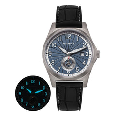 BERNY Titanium Automatic Watch – Fluororubber Strap | Seagull ST1731 | 10ATM Waterproof