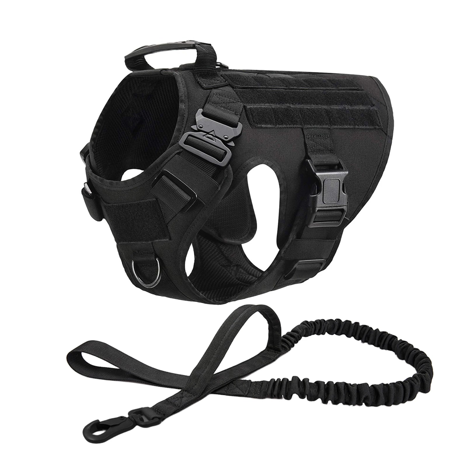 Tactical Dog Harness with MOLLE Pouches – Training Vest for Medium & Large Dogs, German Shepherd