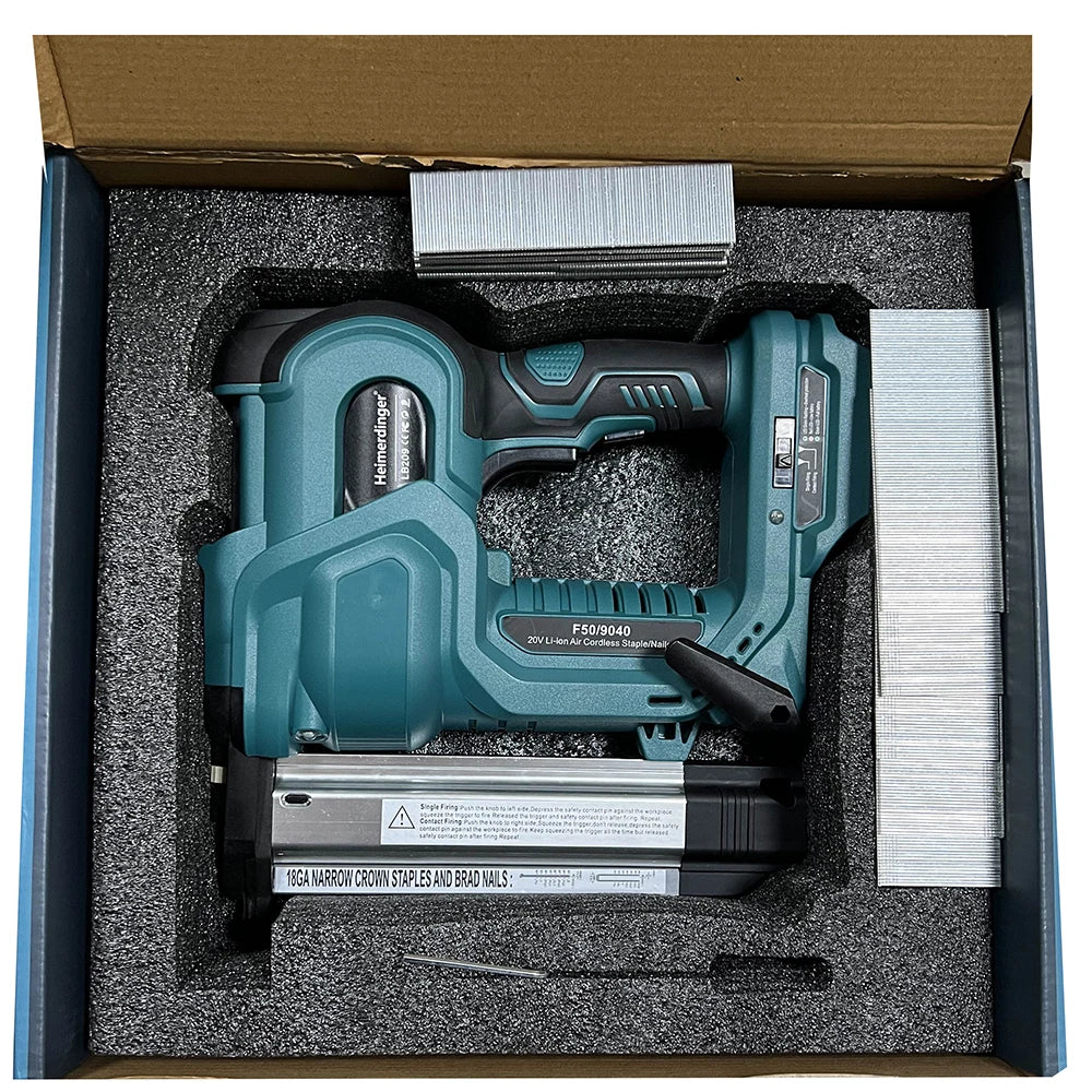 18V Cordless 2-in-1 Nailer & Stapler Gun