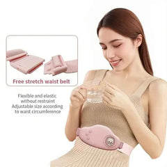 Waist Heating Massager Belt – Abdominal Warm Therapy for Menstrual Pain & Fatigue Relief