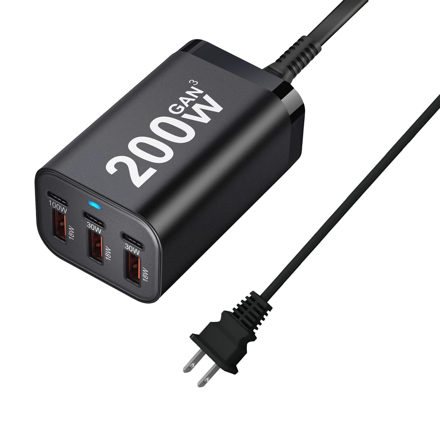 200W 6Ports GaN Quick Charger 4.0 3.0 Type C by Snagg An Adapter