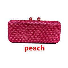 Italy-Inspired Crystal Diamond Evening Clutch by Snagg It Purses