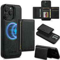 2 in 1 Detachable Magnetic Leather Case – for iPhone 16 Series - Phone Cases & Covers