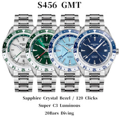 Automatic GMT Diver Watch – NH34 Movement | Sapphire Crystal | 20BAR Water Resistant | Dual Time Travel Edition - Men’s