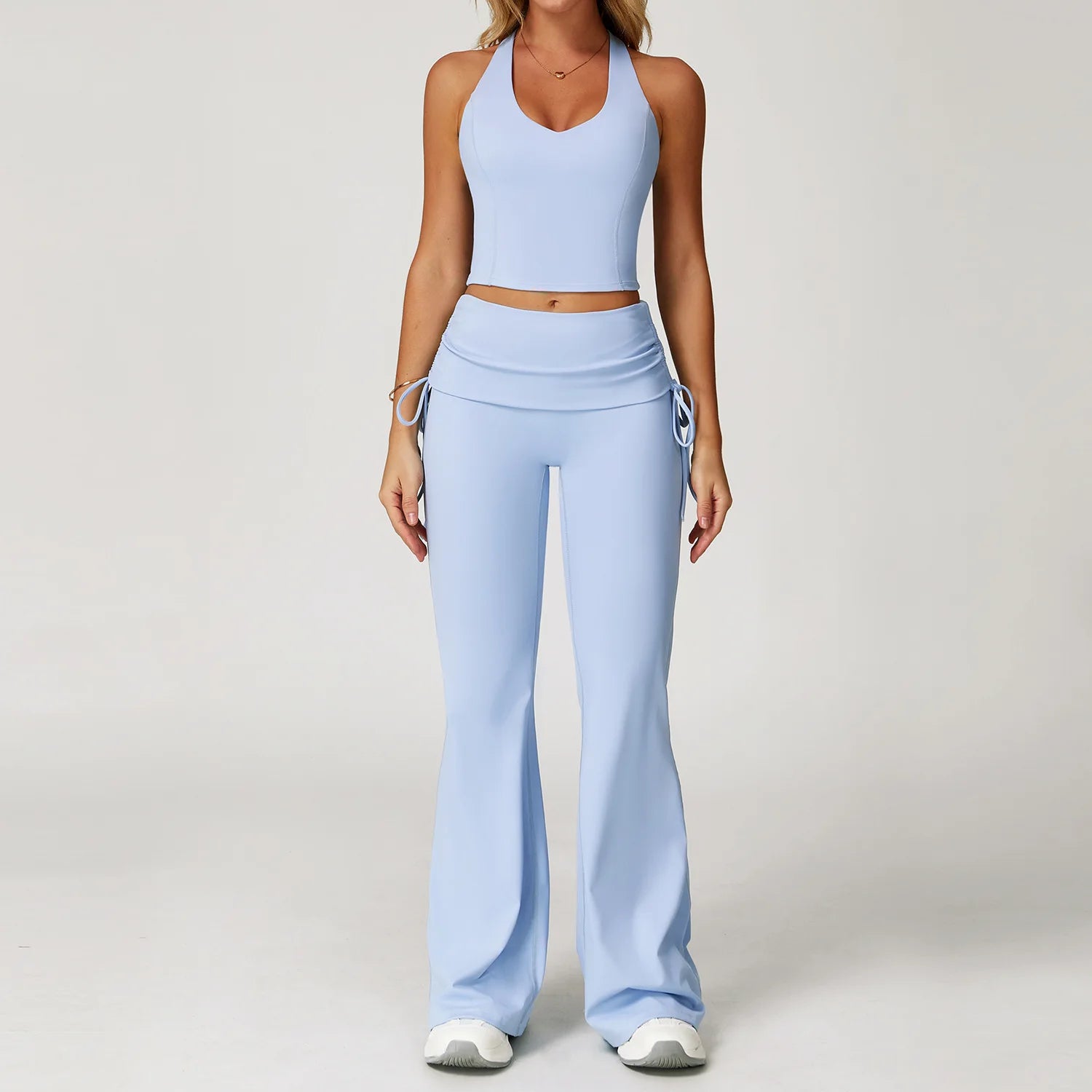 Women's 2-Piece Yoga Set | High Waist Leggings & Sports Bra Workout Tracksuit Gym Activewear