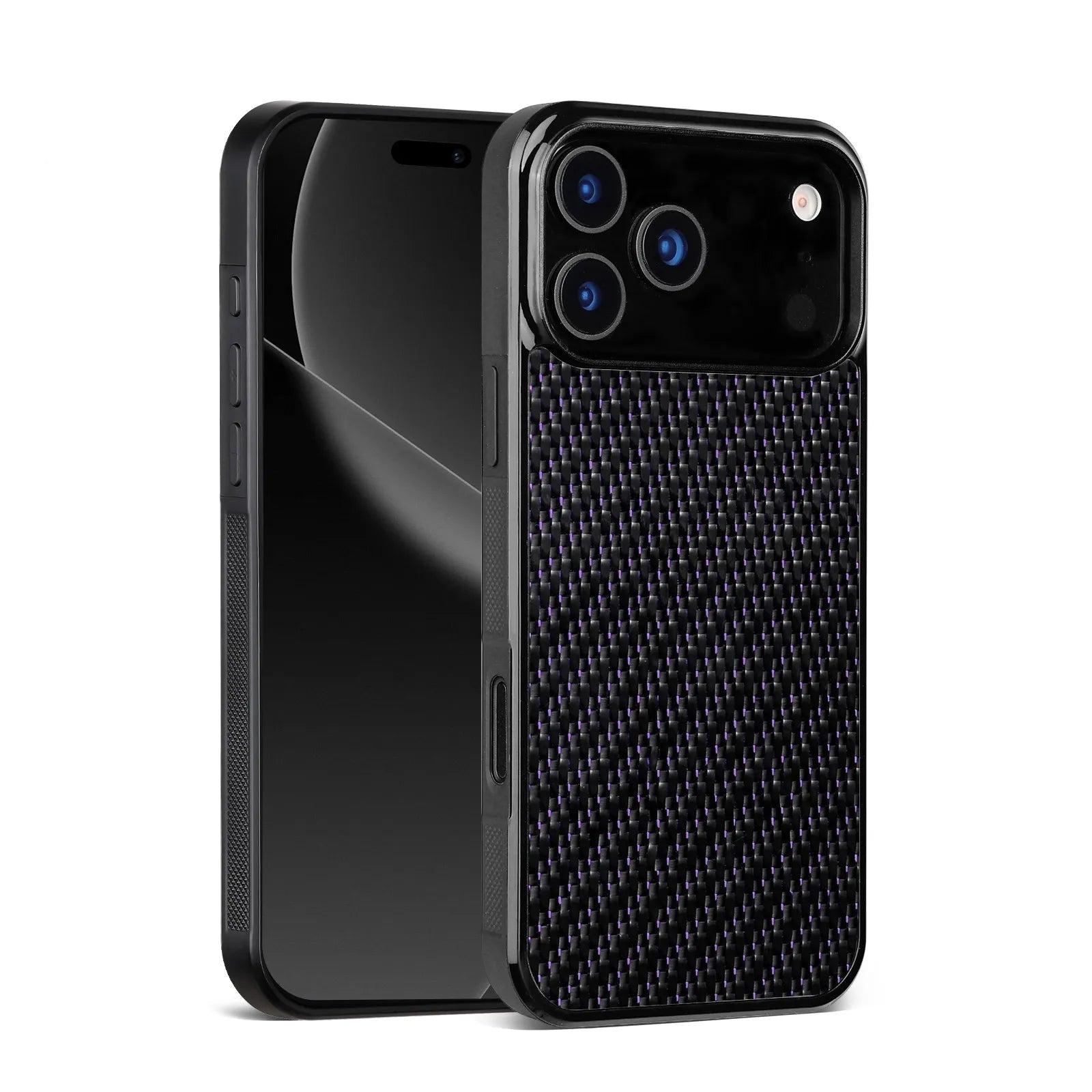 Magnetic Carbon Fiber Pattern Phone Case for iPhone 17 Pro Max Series by Snagg A Phone Case