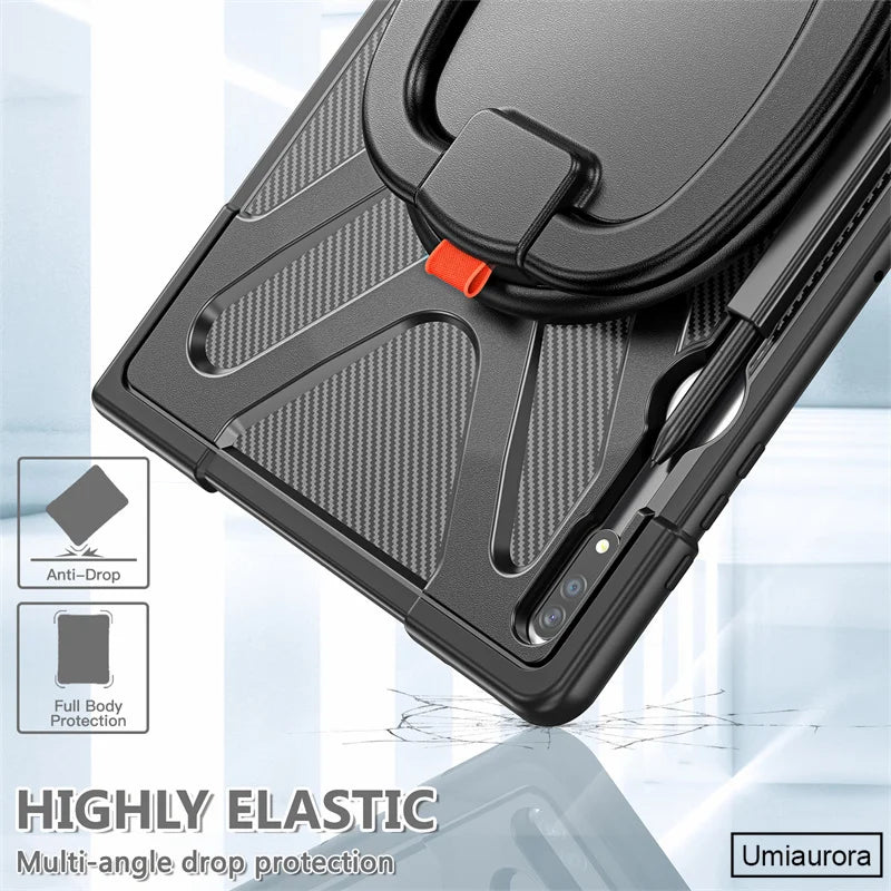 Rotation Hand Ring Stand Case For Samsung Galaxy Tab S8 S9 S10 Ultra by Snagg A Tab Case