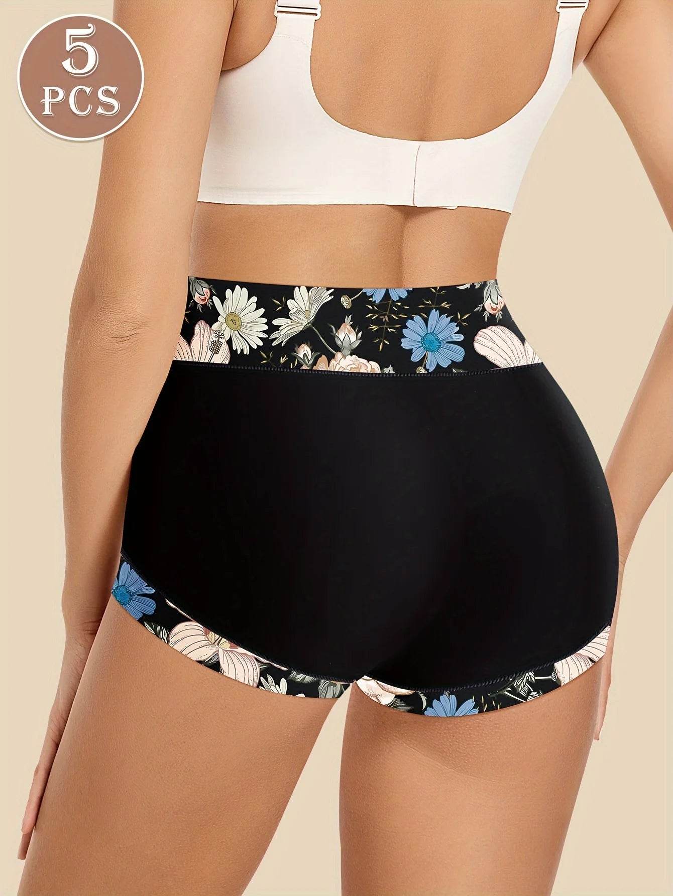 5-Pack Women’s High-Waist Printed Underwear - SnaggIt