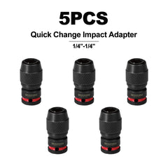 1/4" Square Drive to 1/4" Quick Release Hex Impact Bit Holder