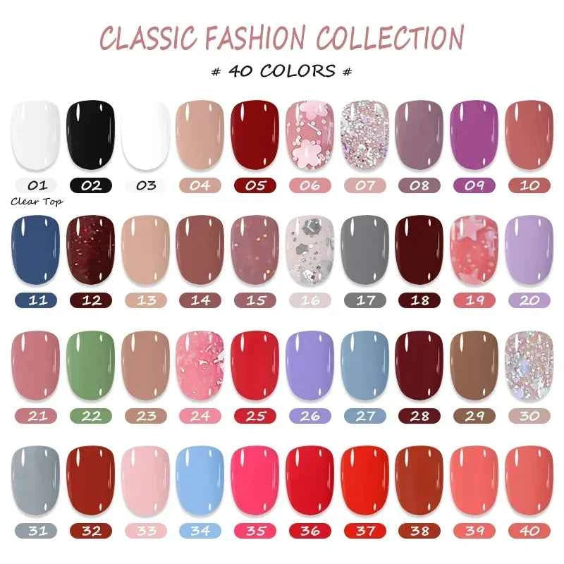 Essential 6 Piece Water-Based Nail Polish Collection – 10ml Nude, Red & Pink Peel Off Air Dry Kit