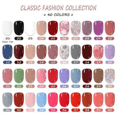 Essential 6 Piece Water-Based Nail Polish Collection – 10ml Nude, Red & Pink Peel Off Air Dry Kit