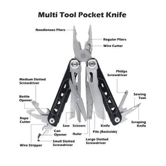 28-in-1 Stainless Steel Camping Multitool