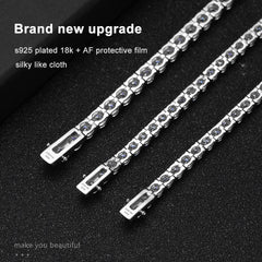 3mm / 4mm / 5mm D-Color Moissanite Tennis Bracelet - Bracelets