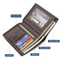 Men’s Genuine Leather Wallet by Snagg It Wallet