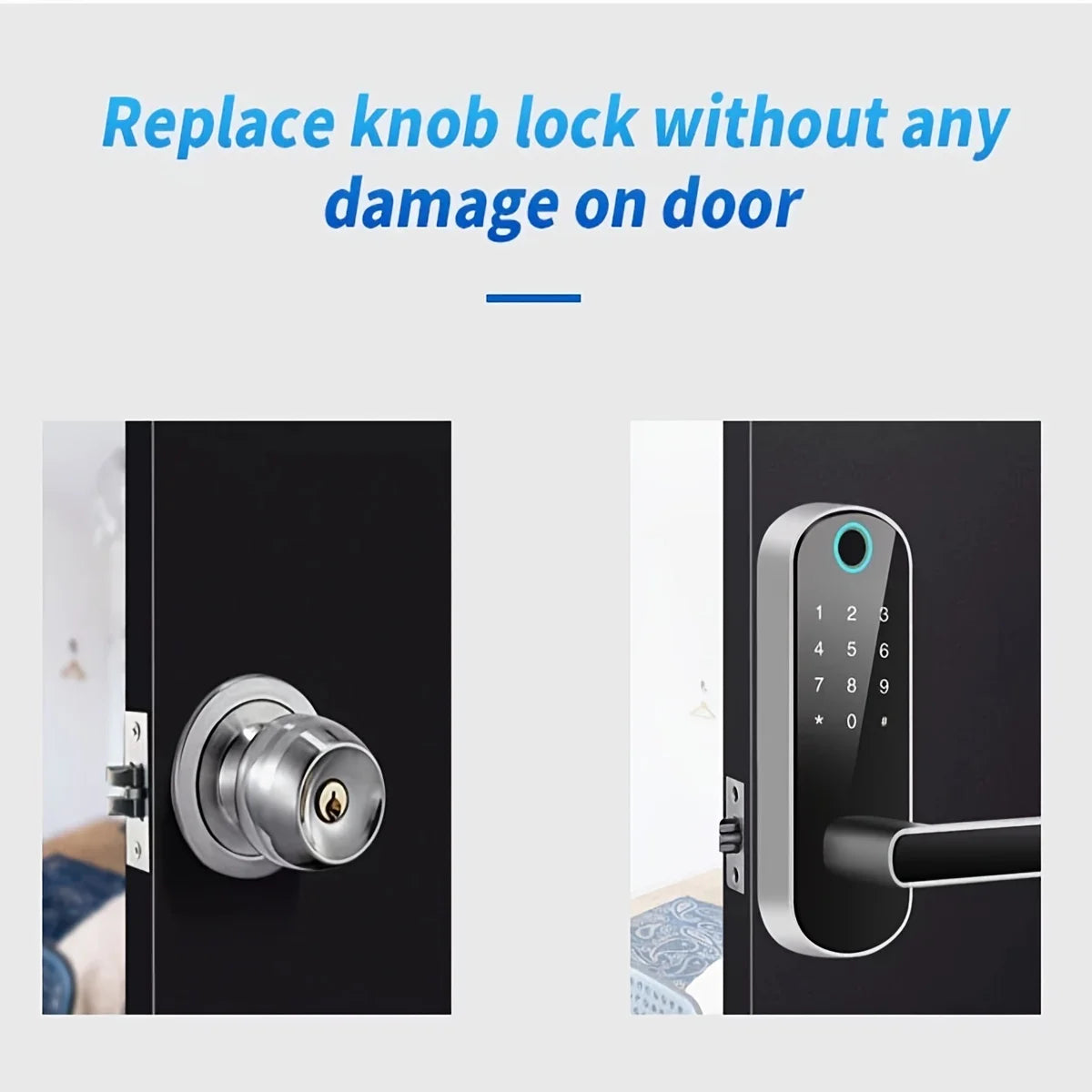 Smart Fingerprint Door Lock – WiFi Keyless Entry with Touchscreen by Snagg A Smart Door Lock