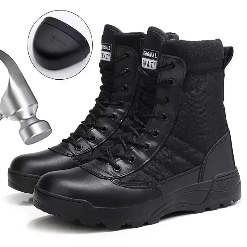 Men’s Steel Toe Tactical Work Boots by Snagg A Shoes