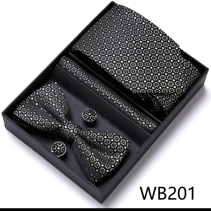 Men’s Luxury Tie & Bow Set - WB201 - Others In Fashion