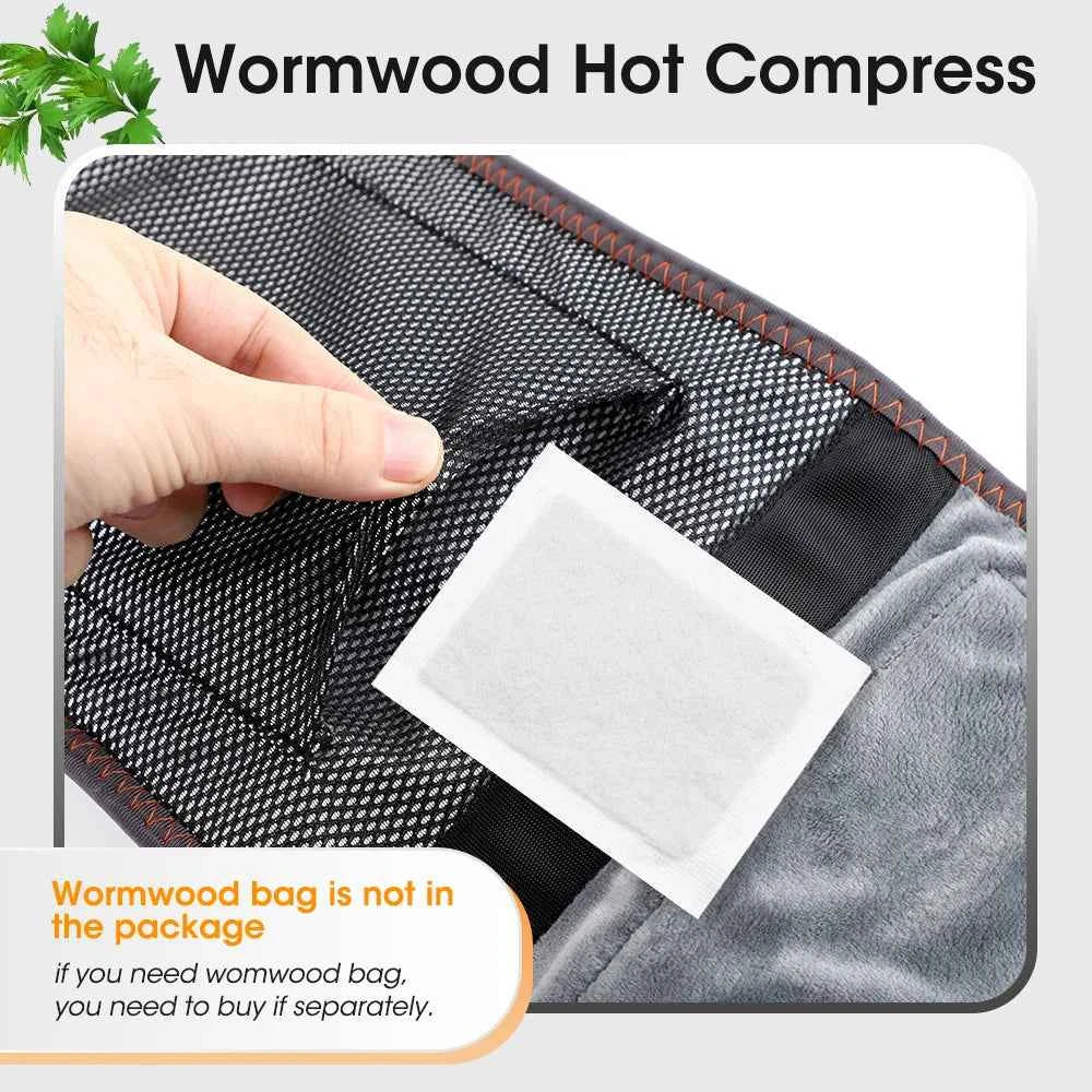 Cordless Waist Belt Massager – Heated Vibration Lumbar Support & Back Relief Brace