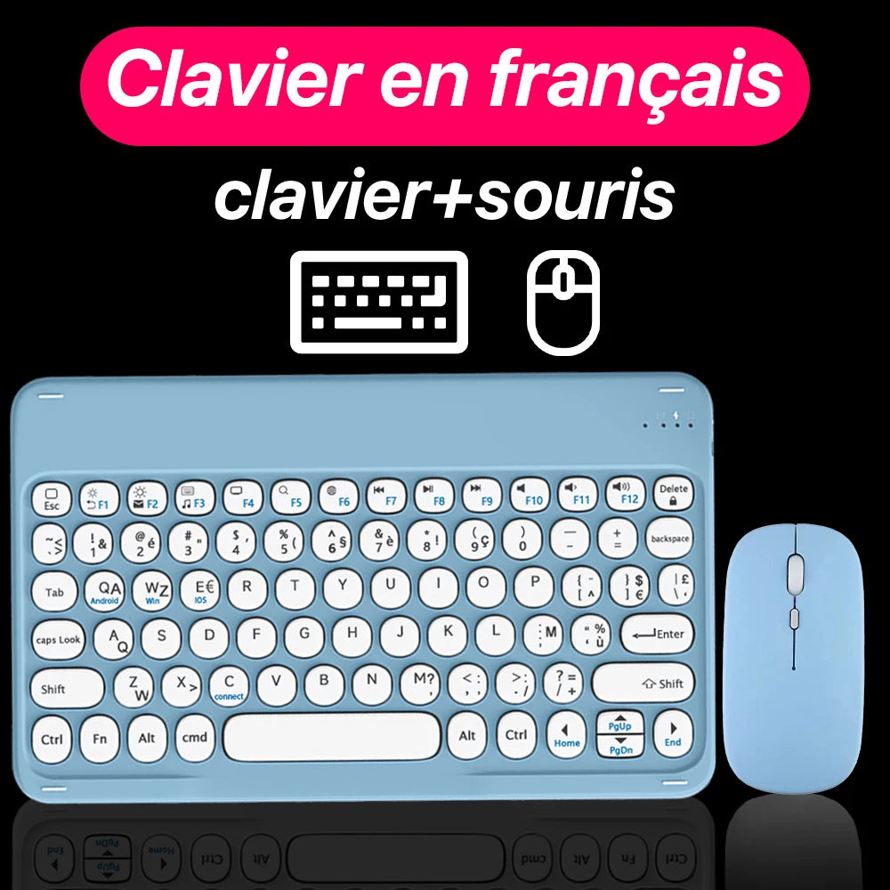 Round Key Bluetooth Wireless Keyboard For Android IOS Huawei Xiaomi Tablet by Snagg A Wireless Keyboard