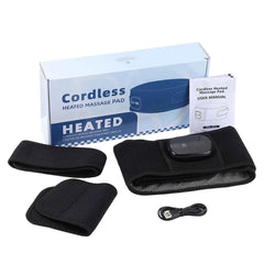Red Light Heating Vibration Waist Massage Belt – Cordless Lumbar Support & Heat Therapy Brace