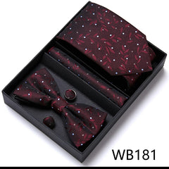 Men’s Luxury Tie & Bow Set - WB181 - Others In Fashion