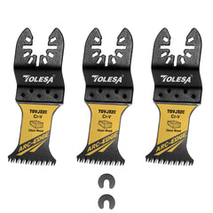 3/50PCS Arc Edge Oscillating Saw Blades – Japanese Tooth, Multi-Tool Blades for Wood & Plastic, Clean Precision Cuts