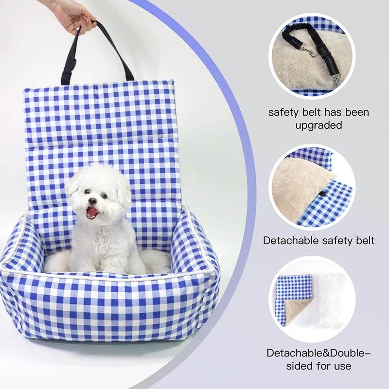 Detachable Dog Car Seat & Foldable Travel Bed - SnaggIt