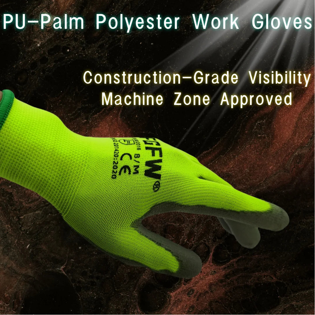 10 Pairs PU Coated Work Gloves by Snagg A Gloves