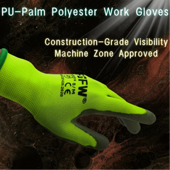 10 Pairs PU Coated Work Gloves by Snagg A Gloves