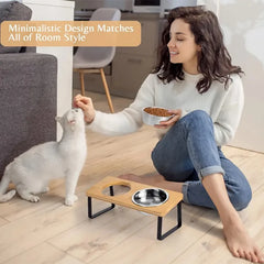 Elevated Slanted Kitten Plate Set by Snagg A Feeder