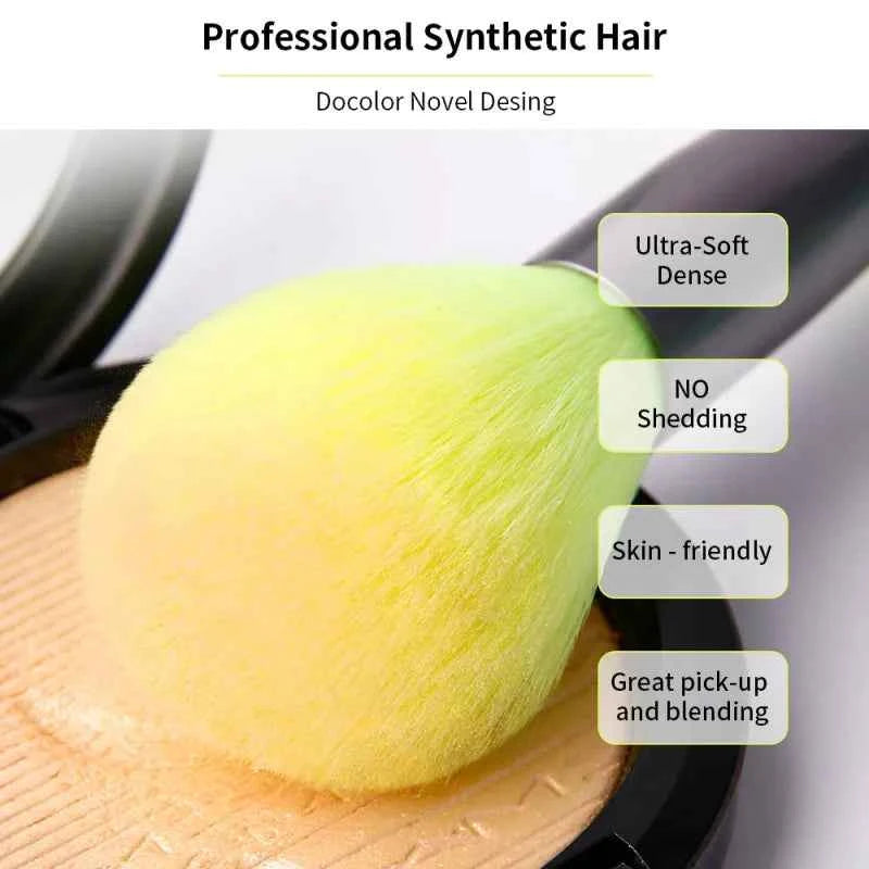 Professional Neon Green Master Series – High Visibility Precision Makeup Brush Collection