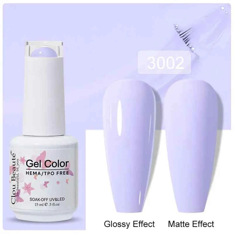 Professional 15ml HEMA & TPO Free Gel Polish – High-Performance Red & Multi Tone Semi Permanent Varnish