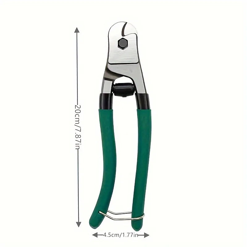 8” Wire Cutter with Bent Rubber Grip